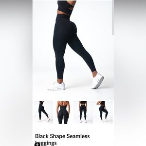 NVGTN Black Shape Seamless Leggings size Small